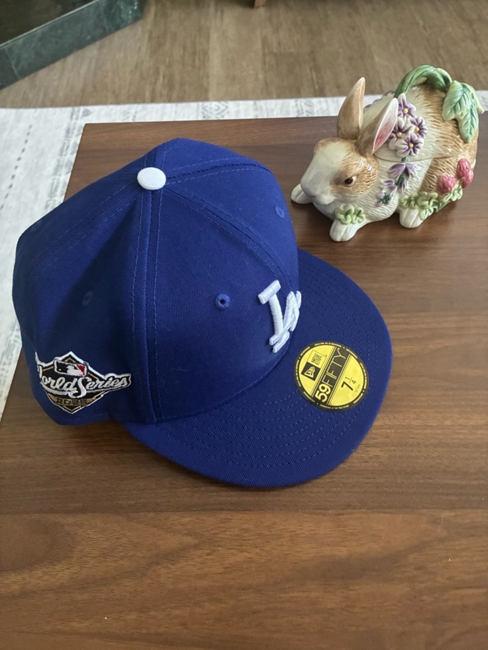New Era Los Angeles Dodgers Royal Blue Fitted Cap Hat 7 1/4 NWT